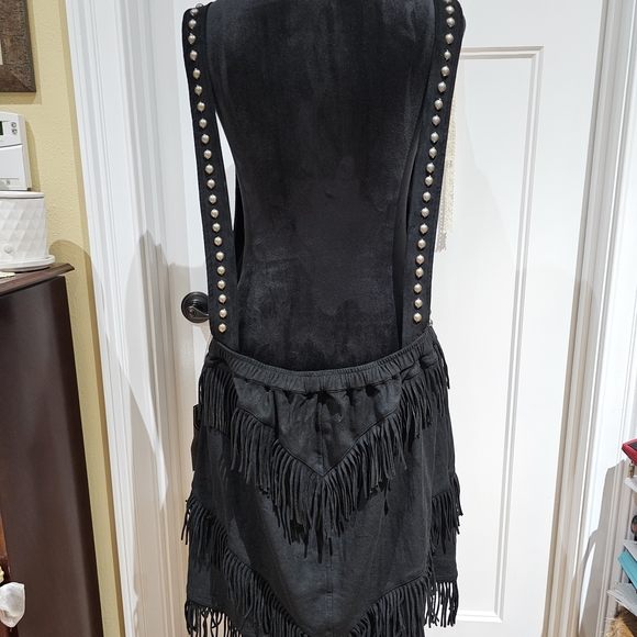 Double D Ranch Black Fringe Dress with Stud Accents - NWT, Size 1X - Picture 3 of 8